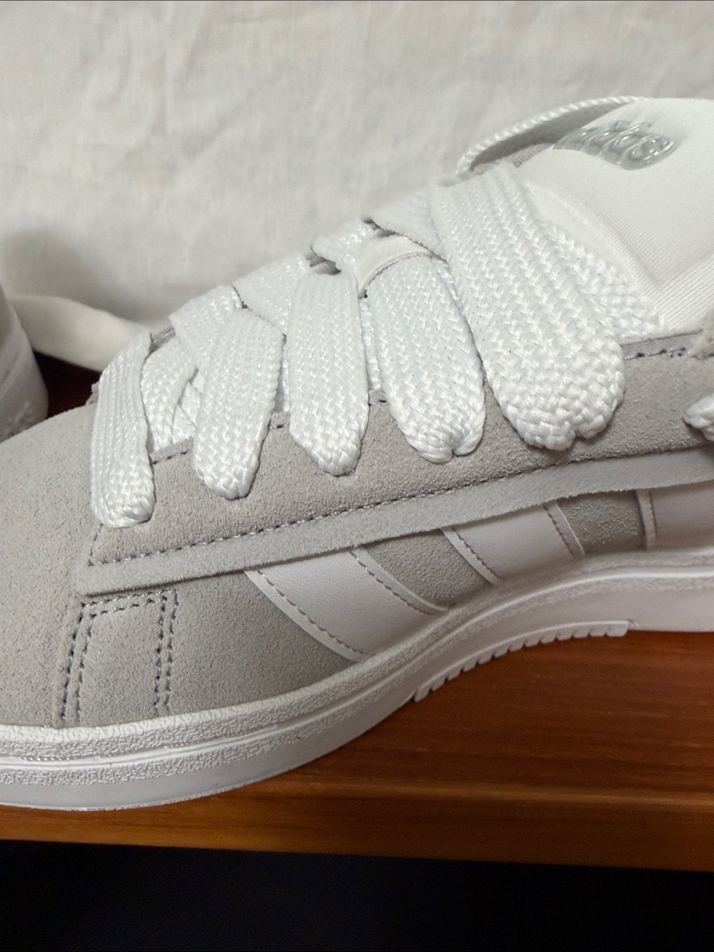 adidas Gray and White Low-Top Sneakers - Picture 7 of 7